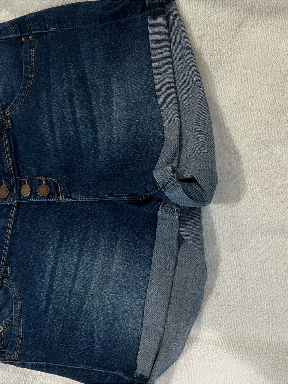 YMI Dark Indigo Boyfriend Jeans with Rolled Cuffs